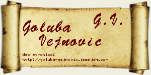 Goluba Vejnović vizit kartica